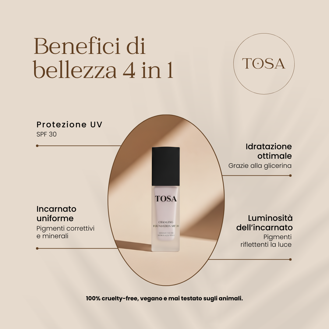 Fondotinta adattivo TOSA 4 in 1